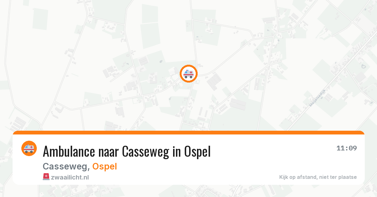 Ambulance naar Casseweg in Ospel — 25 jun 2026