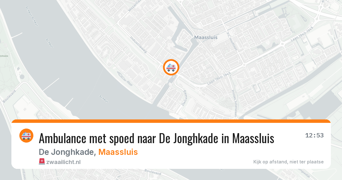 Ambulance met spoed naar De Jonghkade in Maassluis — 9 mei 2026