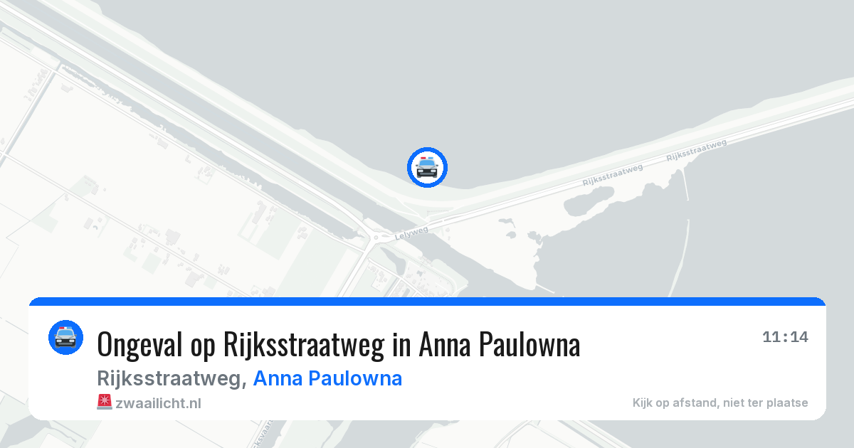 Ongeval op Rijksstraatweg in Anna Paulowna — 12 aug 2026