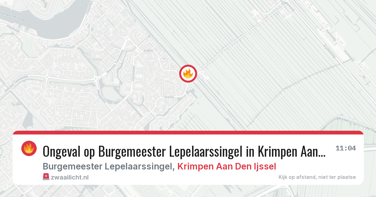 Ongeval op Burgemeester Lepelaarssingel in Krimpen Aan Den Ijssel — 29 jan 2026