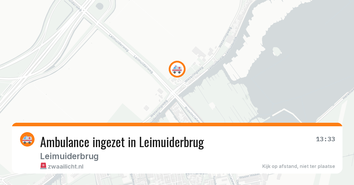 Ambulance ingezet in Leimuiderbrug — 17 jul 2026