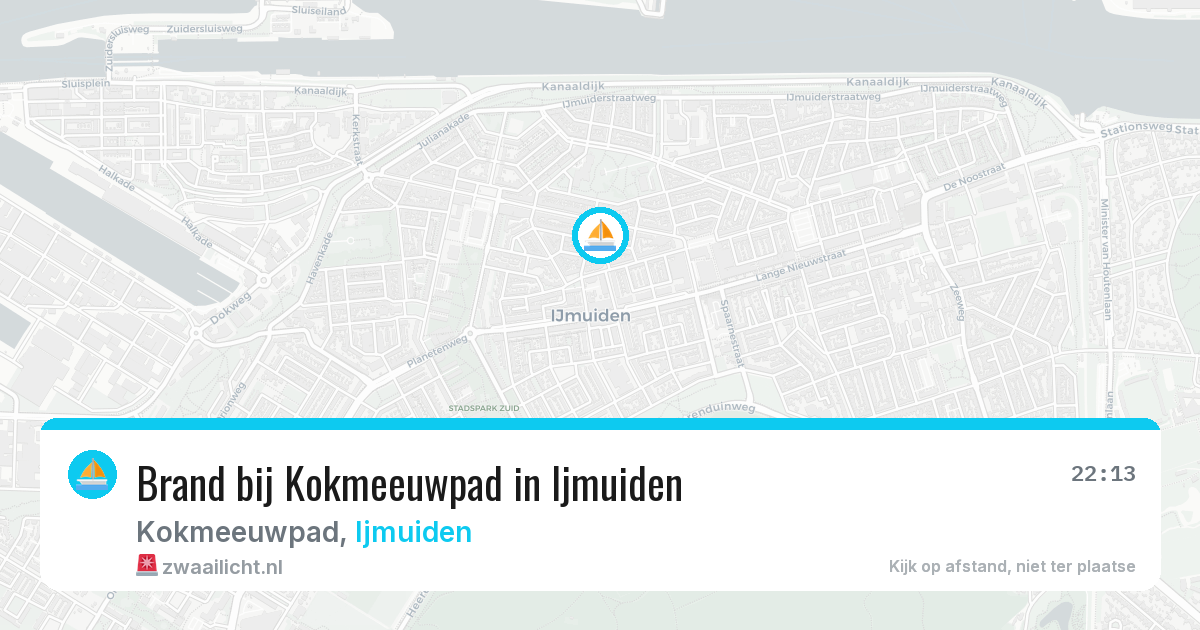 Brand bij Kokmeeuwpad in Ijmuiden — 21 jun 2026