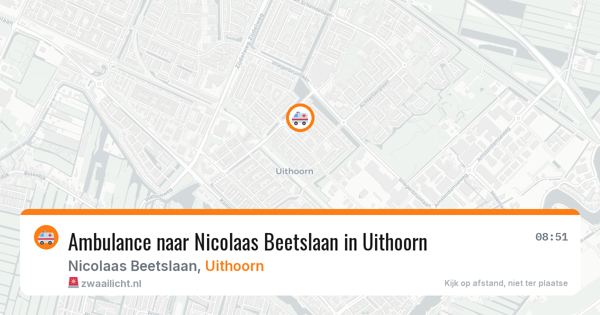 Ambulance naar Nicolaas Beetslaan in Uithoorn — 19 mei 2026