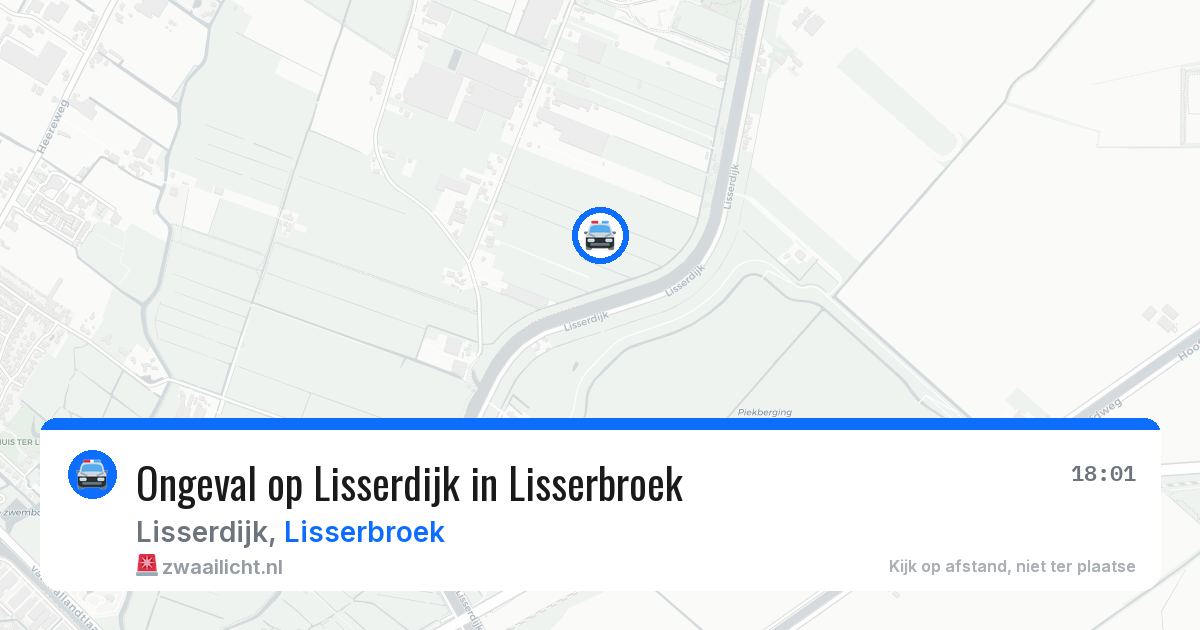 Ongeval op Lisserdijk in Lisserbroek — 28 jul 2026