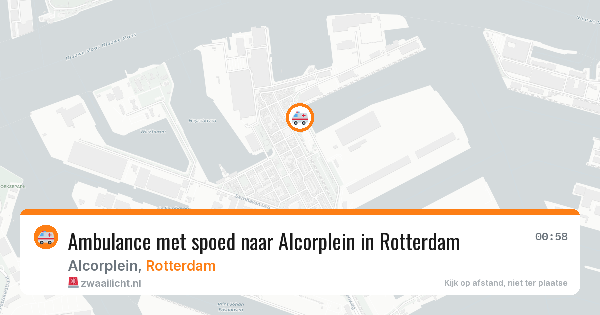 Ambulance met spoed naar Alcorplein in Rotterdam — 4 apr 2026