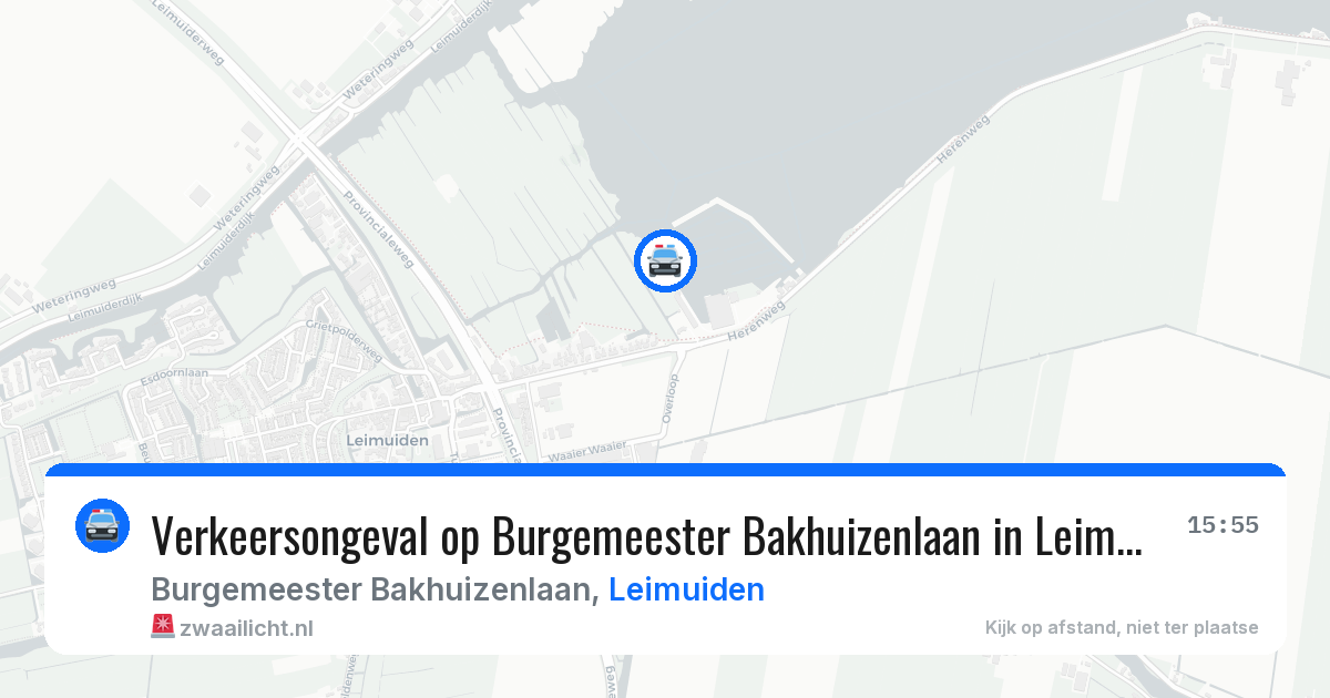 Verkeersongeval op Burgemeester Bakhuizenlaan in Leimuiden — 10 mei 2026