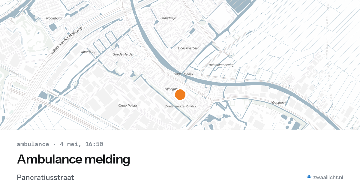 Ambulance melding — 4 mei 2026