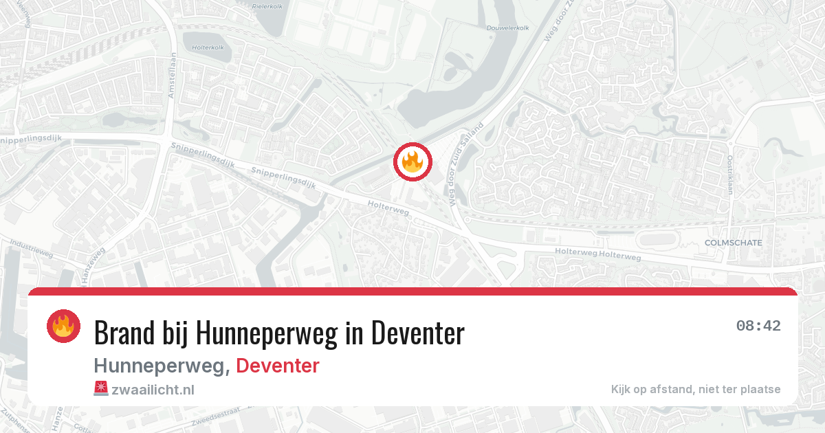 Brand bij Hunneperweg in Deventer — 28 apr 2026
