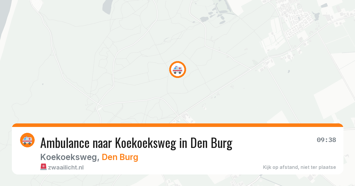 Ambulance naar Koekoeksweg in Den Burg — 6 aug 2026
