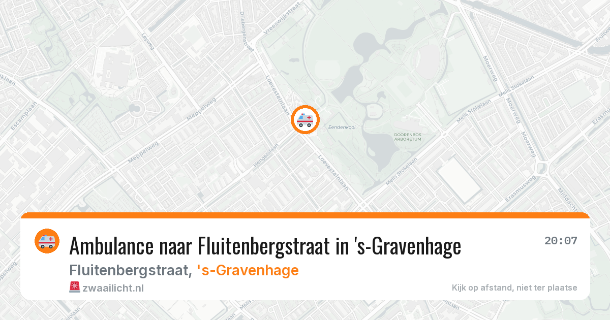 Ambulance naar Fluitenbergstraat in 's-Gravenhage — 30 jun 2026
