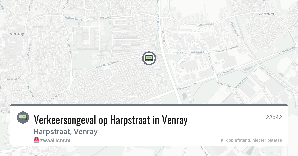 Verkeersongeval op Harpstraat in Venray — 16 jul 2026