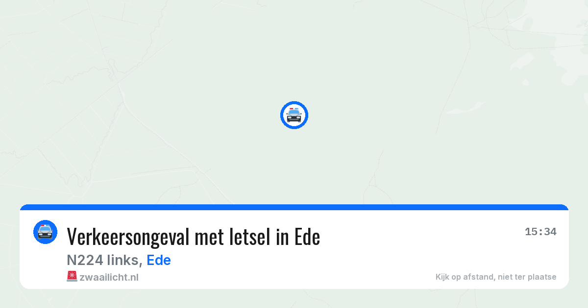 Verkeersongeval met letsel in Ede — 29 apr 2026