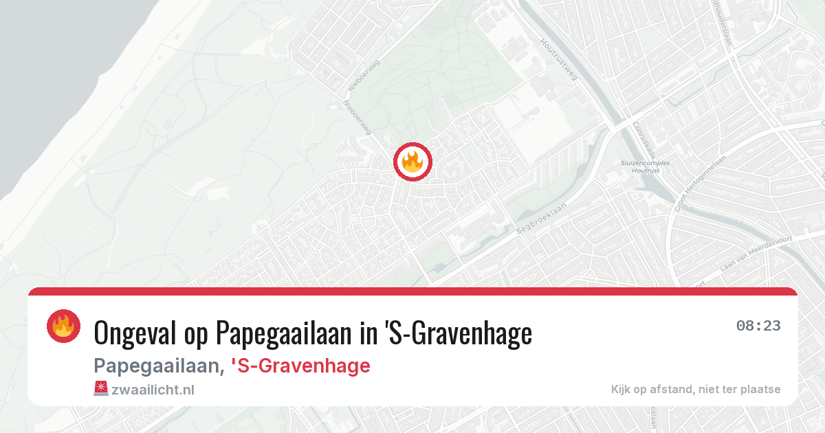Ongeval op Papegaailaan in 'S-Gravenhage — 12 mei 2026