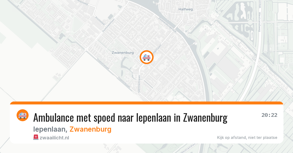 Ambulance met spoed naar Iepenlaan in Zwanenburg — 18 jul 2026