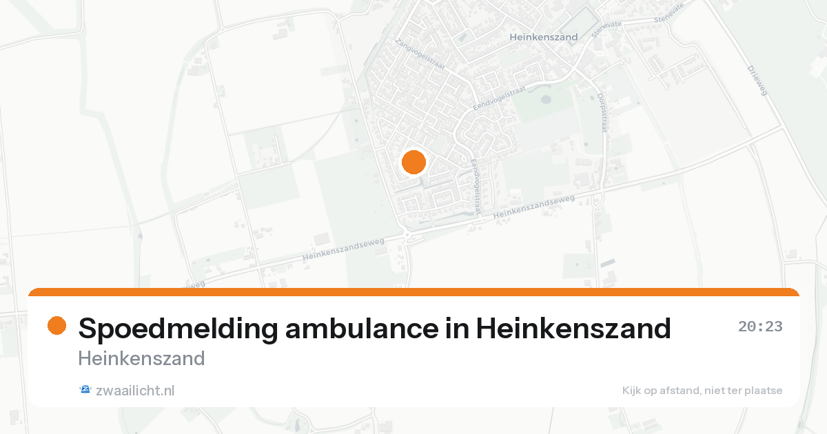 Spoedmelding ambulance in Heinkenszand — 16 aug 2026