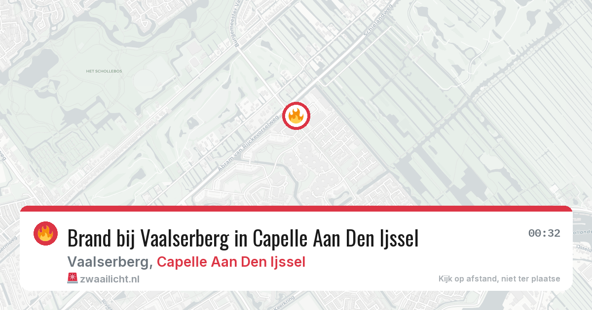 Brand bij Vaalserberg in Capelle Aan Den Ijssel — 27 jun 2026