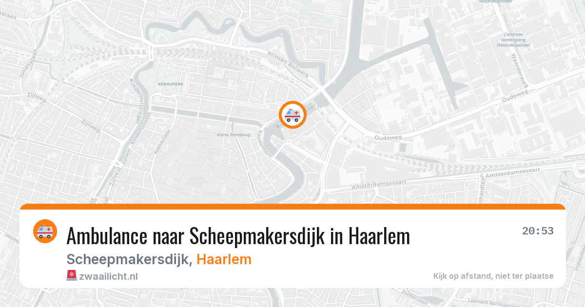 Ambulance naar Scheepmakersdijk in Haarlem — 20 mei 2026