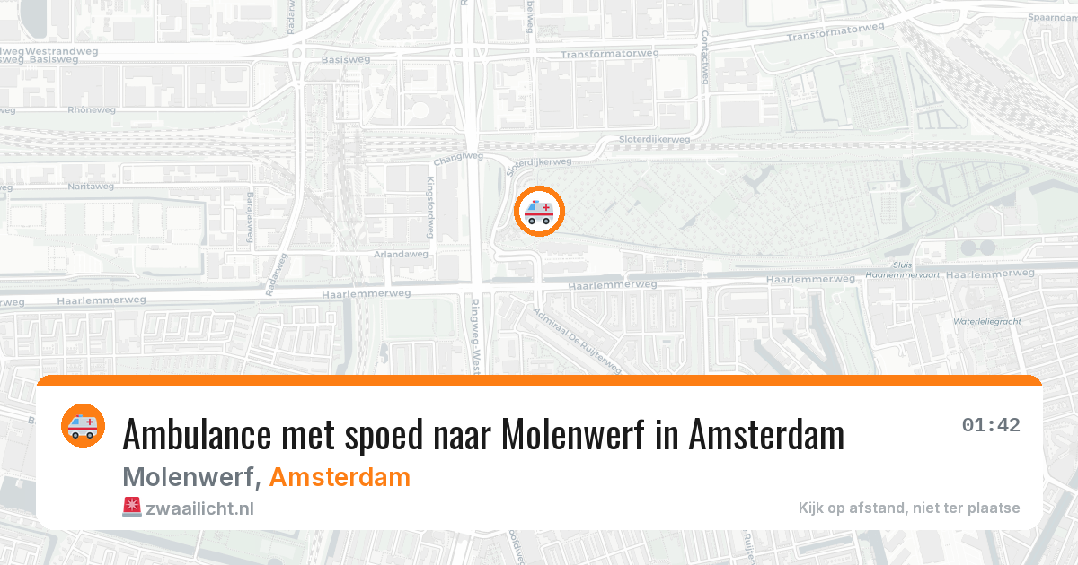 Ambulance met spoed naar Molenwerf in Amsterdam — 29 mei 2026
