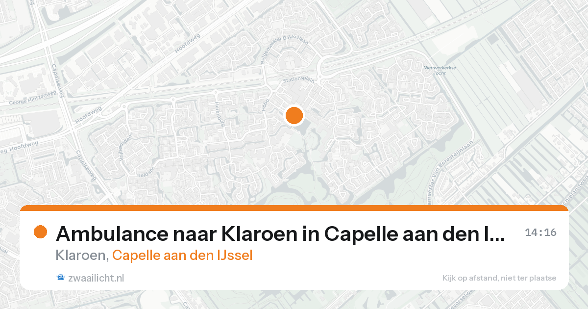 Ambulance naar Klaroen in Capelle aan den IJssel — 4 jun 2026