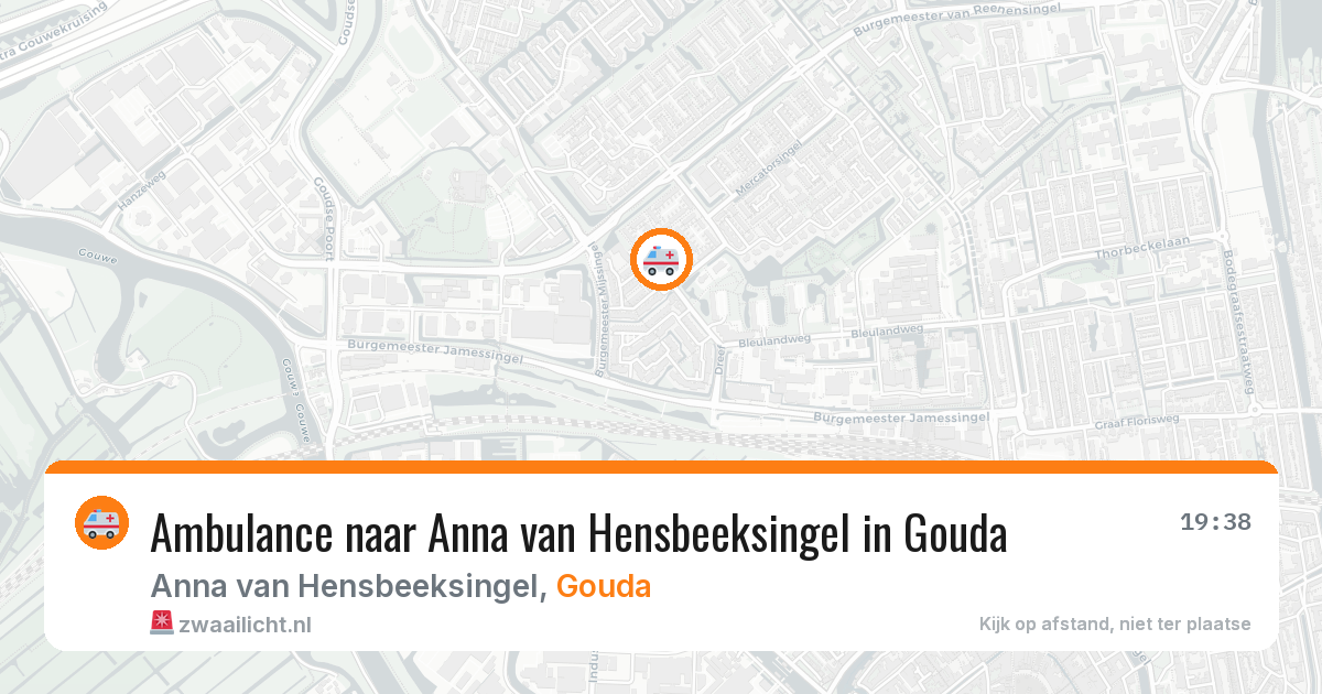 Ambulance naar Anna van Hensbeeksingel in Gouda — 26 jan 2026