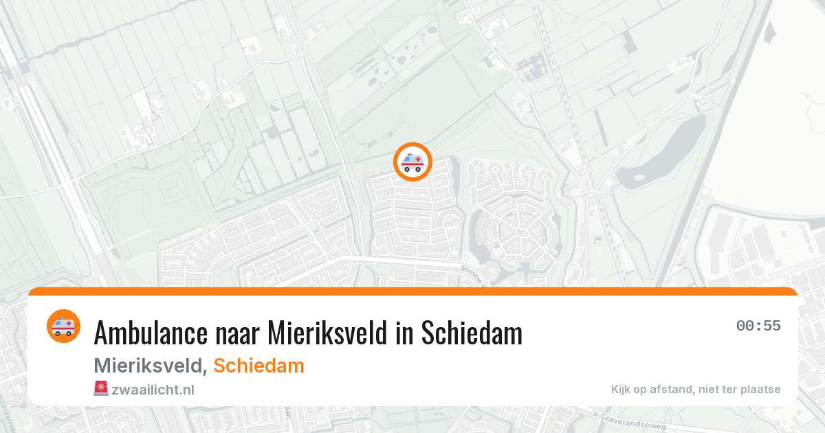 Ambulance naar Mieriksveld in Schiedam — 24 jun 2026