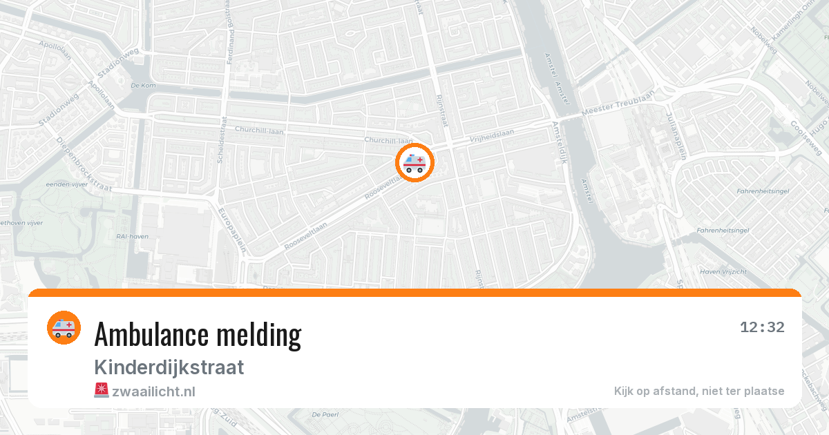 Ambulance melding — 1 mei 2026
