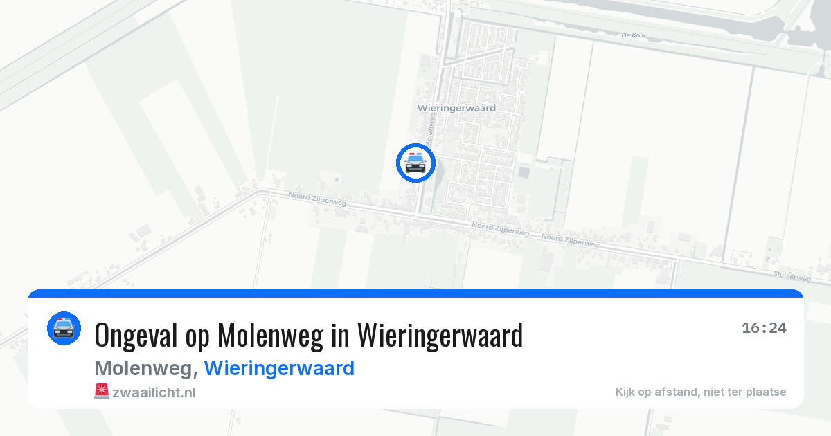 Ongeval op Molenweg in Wieringerwaard — 6 mei 2026