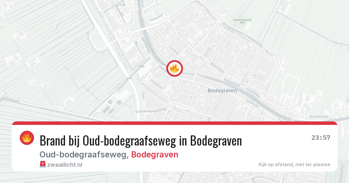 Brand bij Oud-bodegraafseweg in Bodegraven — 27 jun 2026
