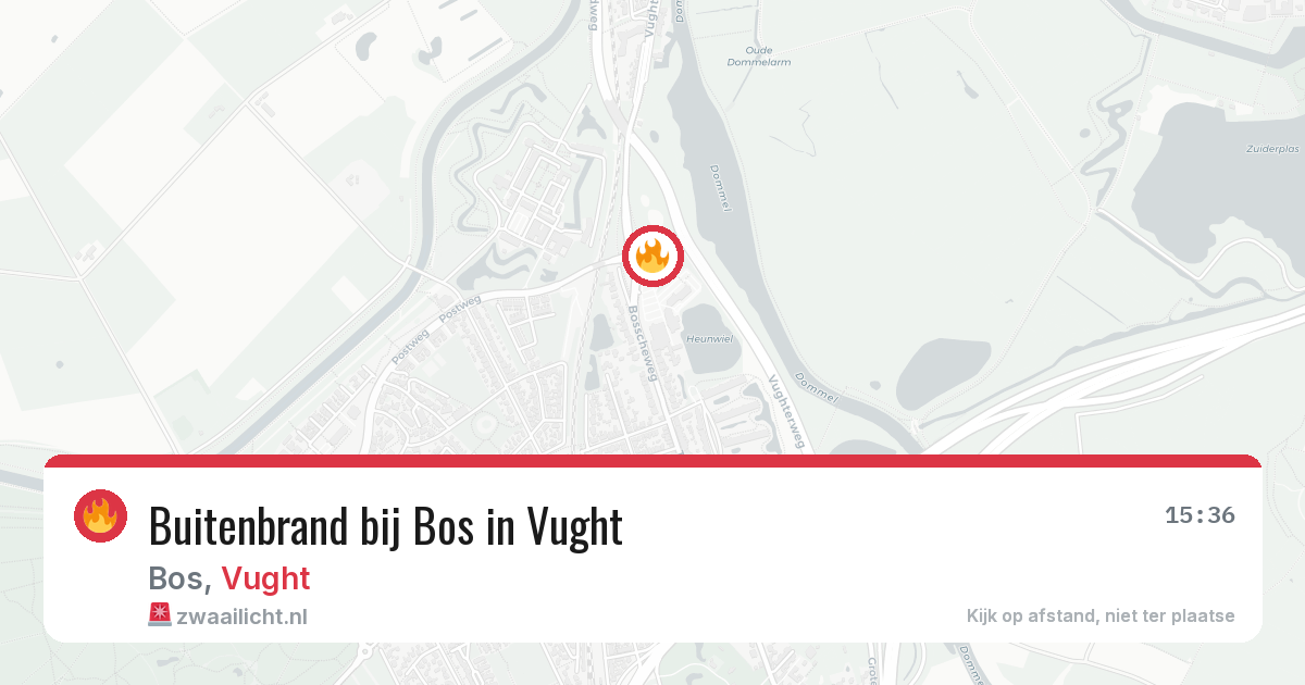 Buitenbrand bij Bos in Vught — 7 jul 2026