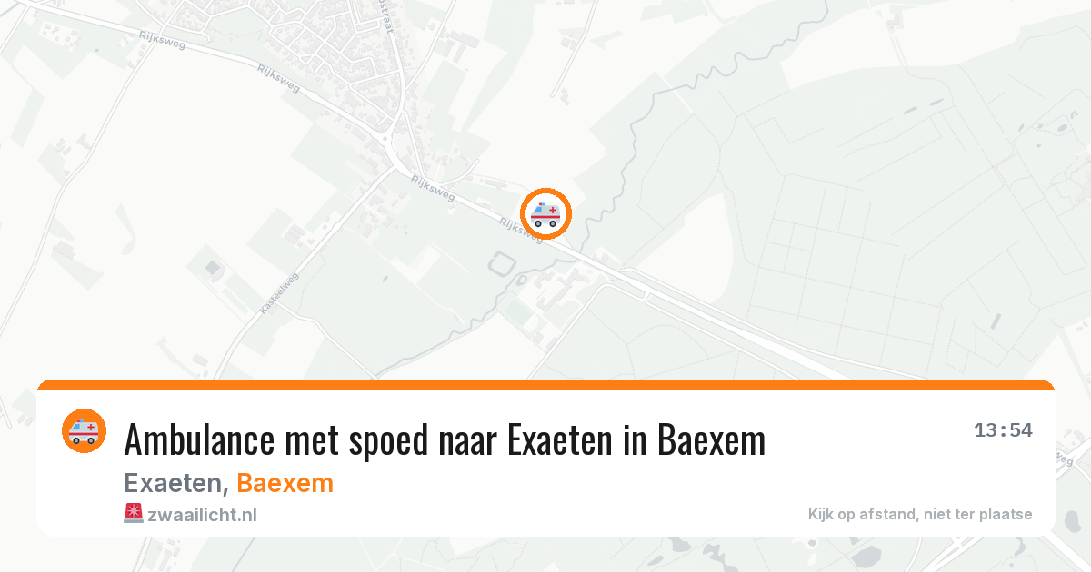 Ambulance met spoed naar Exaeten in Baexem — 9 apr 2026