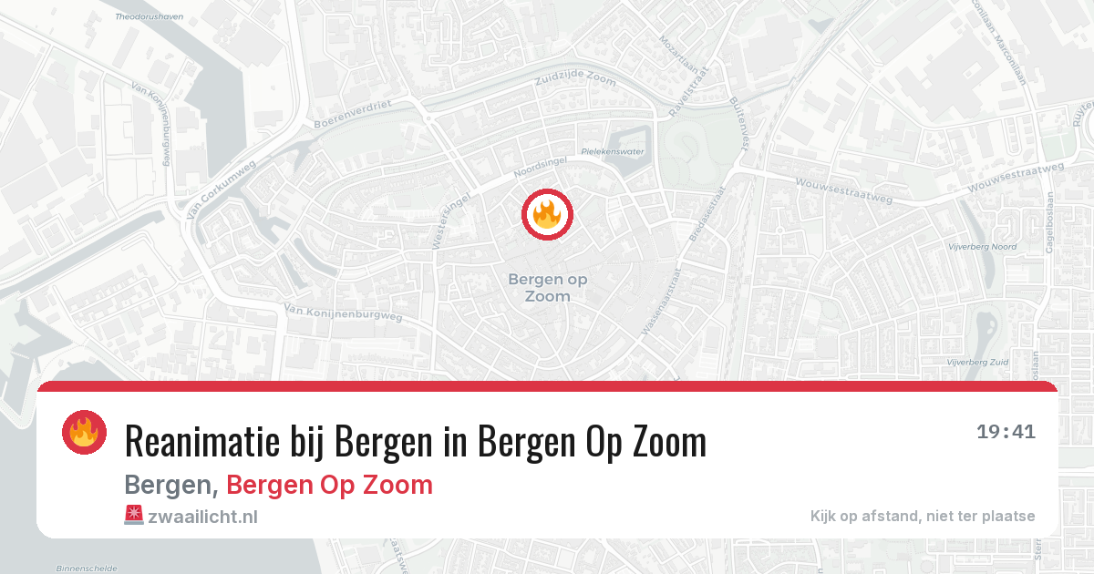 Reanimatie bij Bergen in Bergen Op Zoom — 2 jul 2026