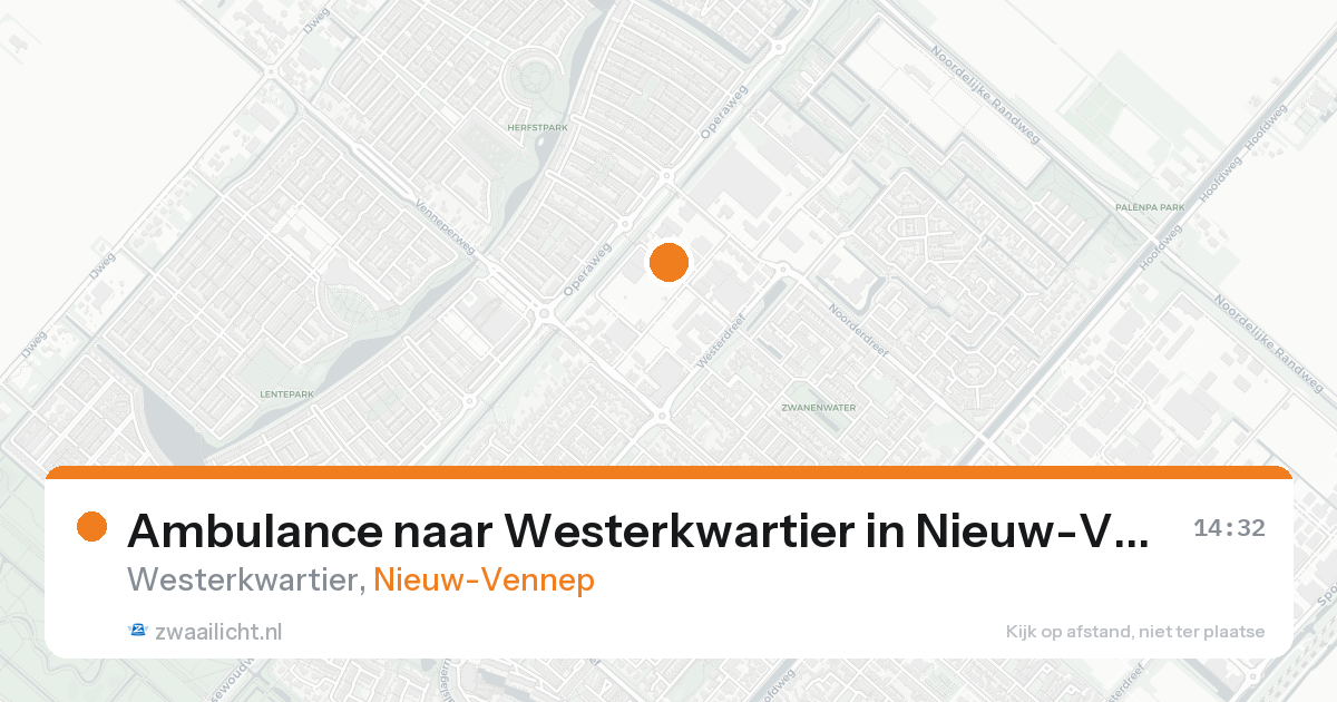 Ambulance naar Westerkwartier in Nieuw-Vennep — 17 mei 2026