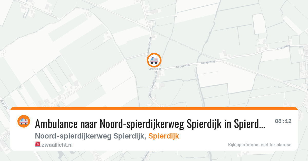 Ambulance naar Noord-spierdijkerweg Spierdijk in Spierdijk — 26 jun 2026