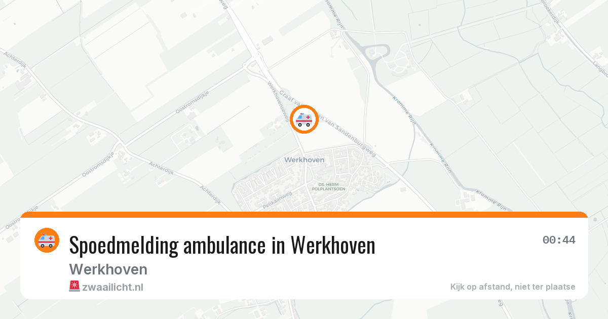 Spoedmelding ambulance in Werkhoven — 31 jul 2026