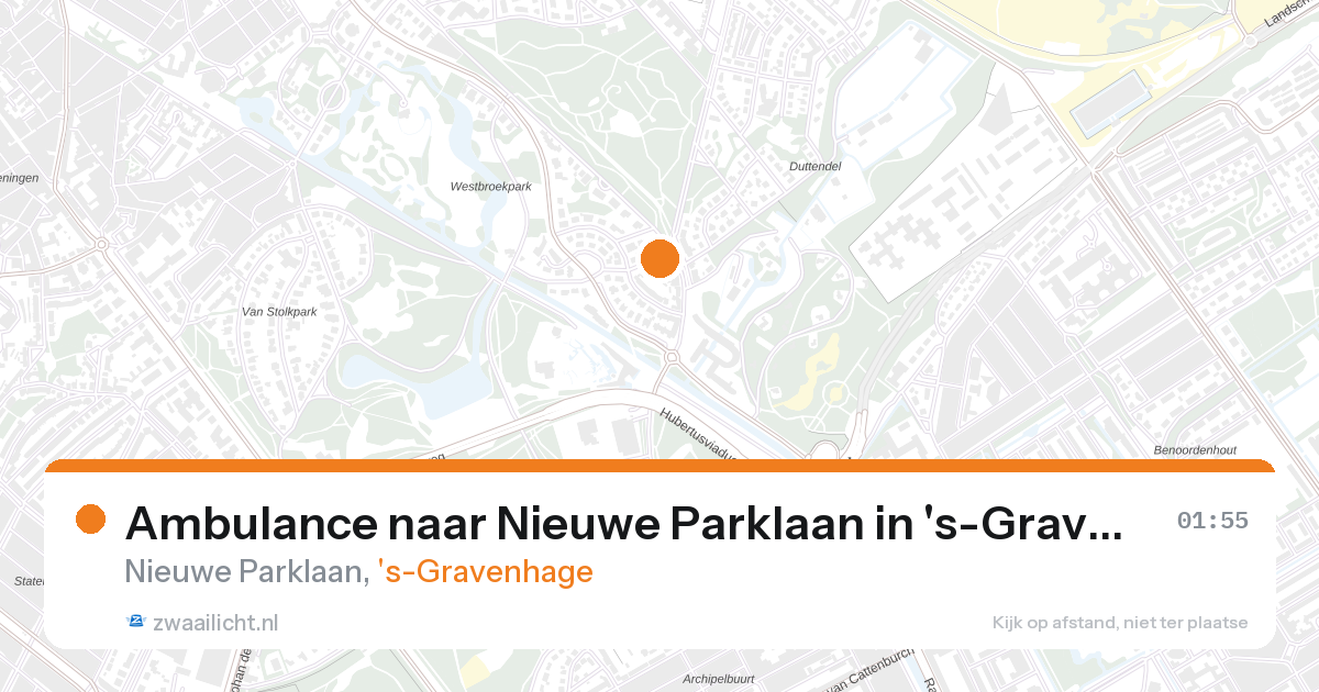 Ambulance naar Nieuwe Parklaan in 's-Gravenhage — 3 jun 2026