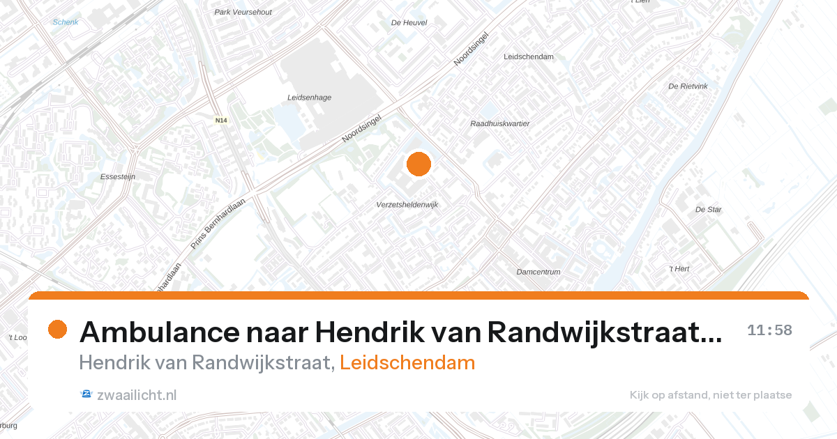 Ambulance naar Hendrik van Randwijkstraat in Leidschendam — 27 aug 2026