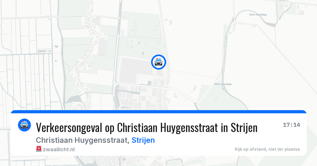 Verkeersongeval op Christiaan Huygensstraat in Strijen — 25 feb 2026