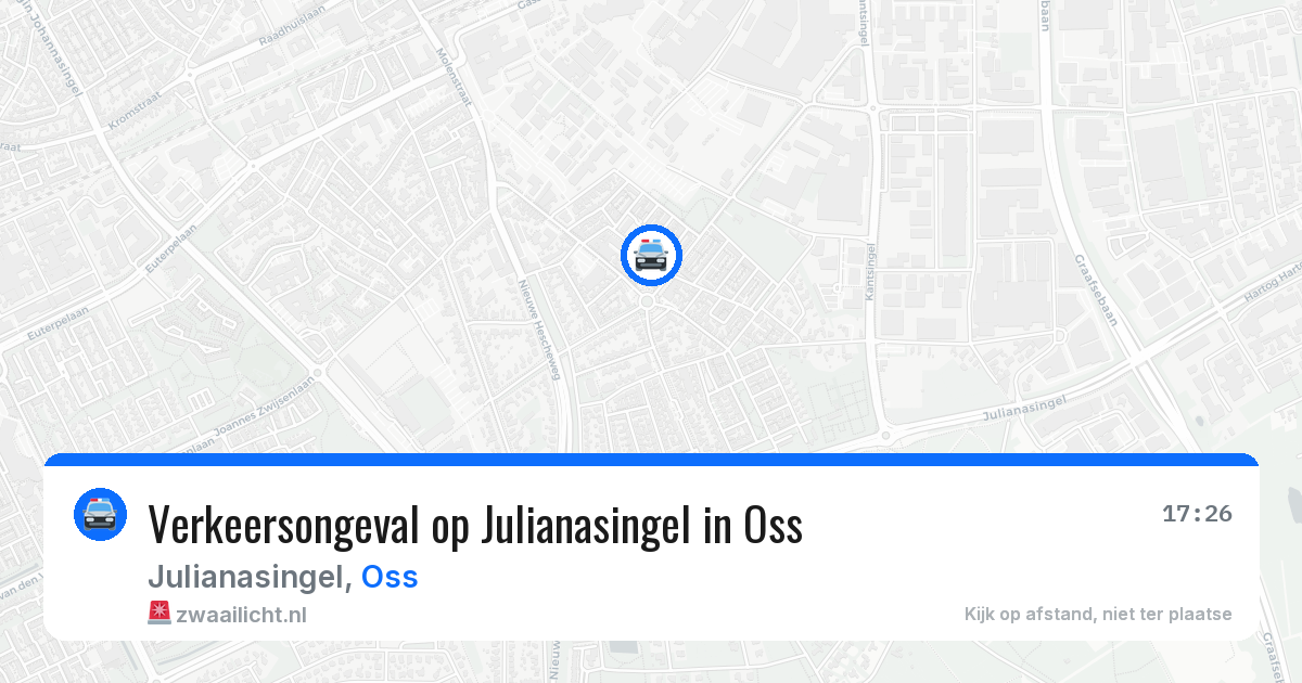 Verkeersongeval op Julianasingel in Oss — 23 jan 2026