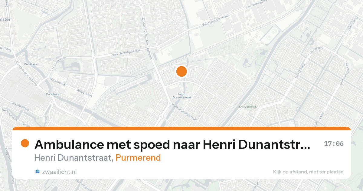 Ambulance met spoed naar Henri Dunantstraat in Purmerend — 7 feb 2026