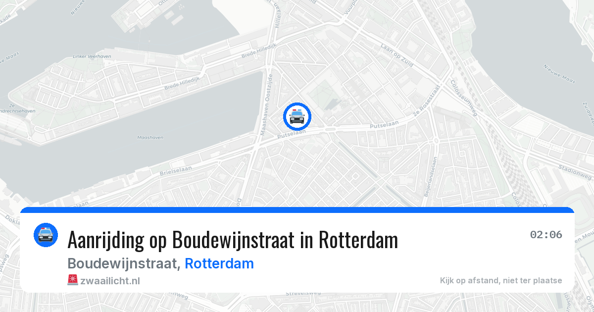 Aanrijding op Boudewijnstraat in Rotterdam — 9 aug 2026