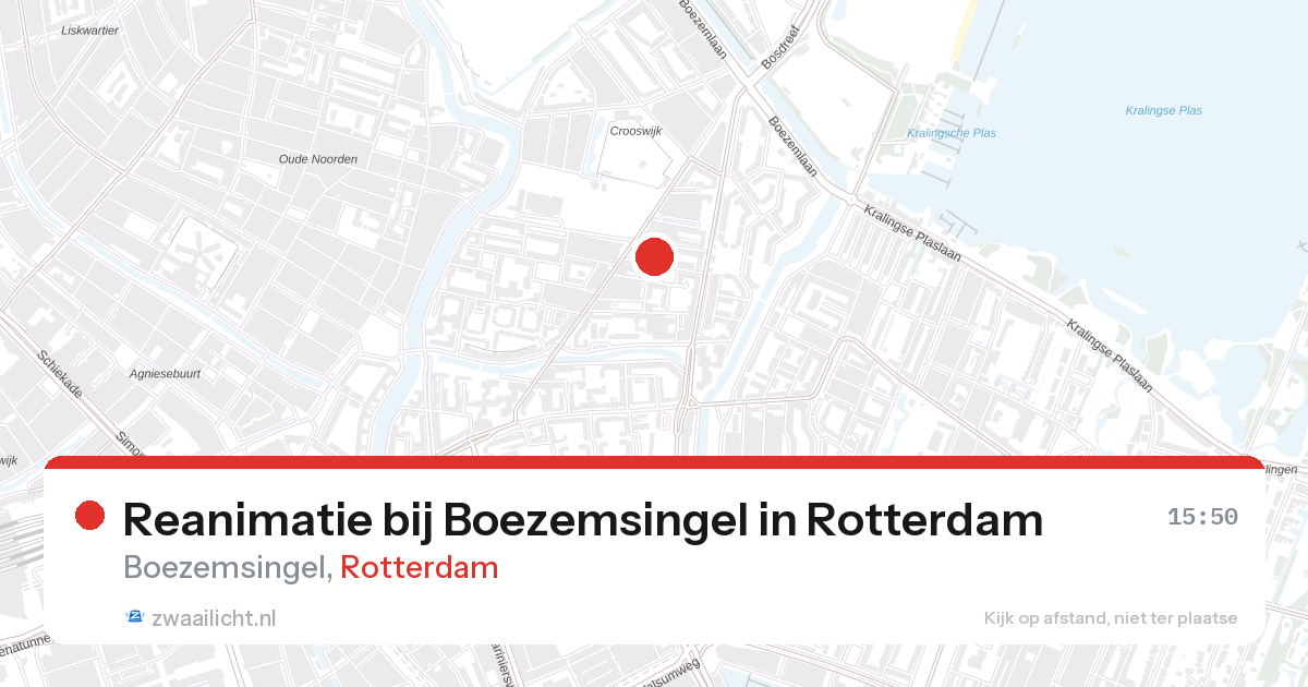 Reanimatie bij Boezemsingel in Rotterdam — 28 aug 2026