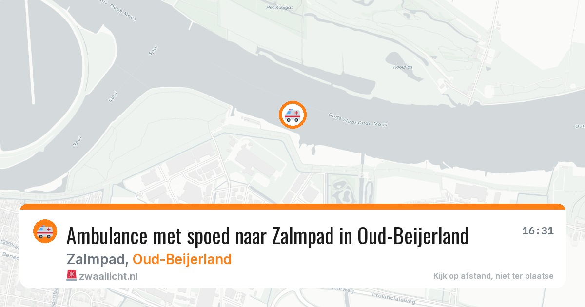 Ambulance met spoed naar Zalmpad in Oud-Beijerland — 27 jan 2026