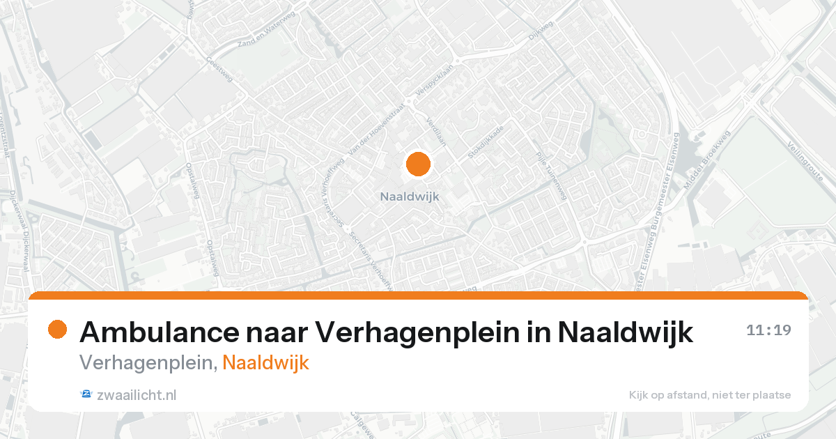 Ambulance naar Verhagenplein in Naaldwijk — 23 apr 2026
