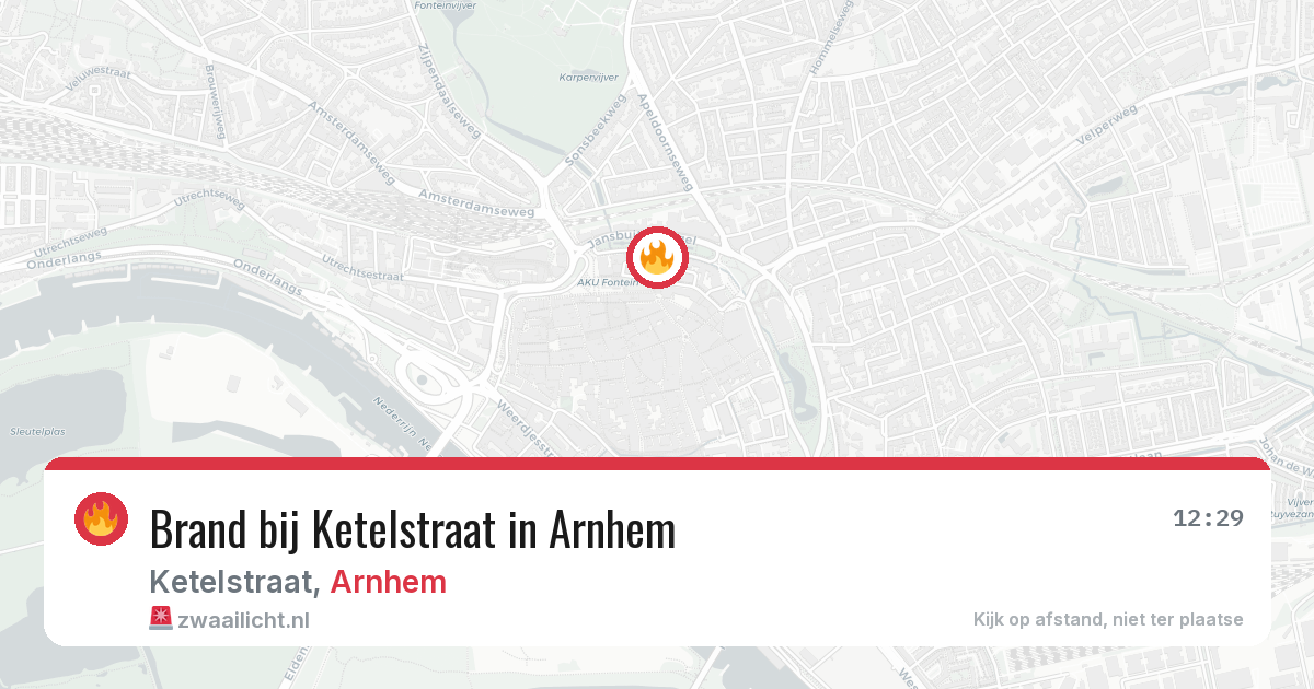 Brand bij Ketelstraat in Arnhem — 24 jun 2026