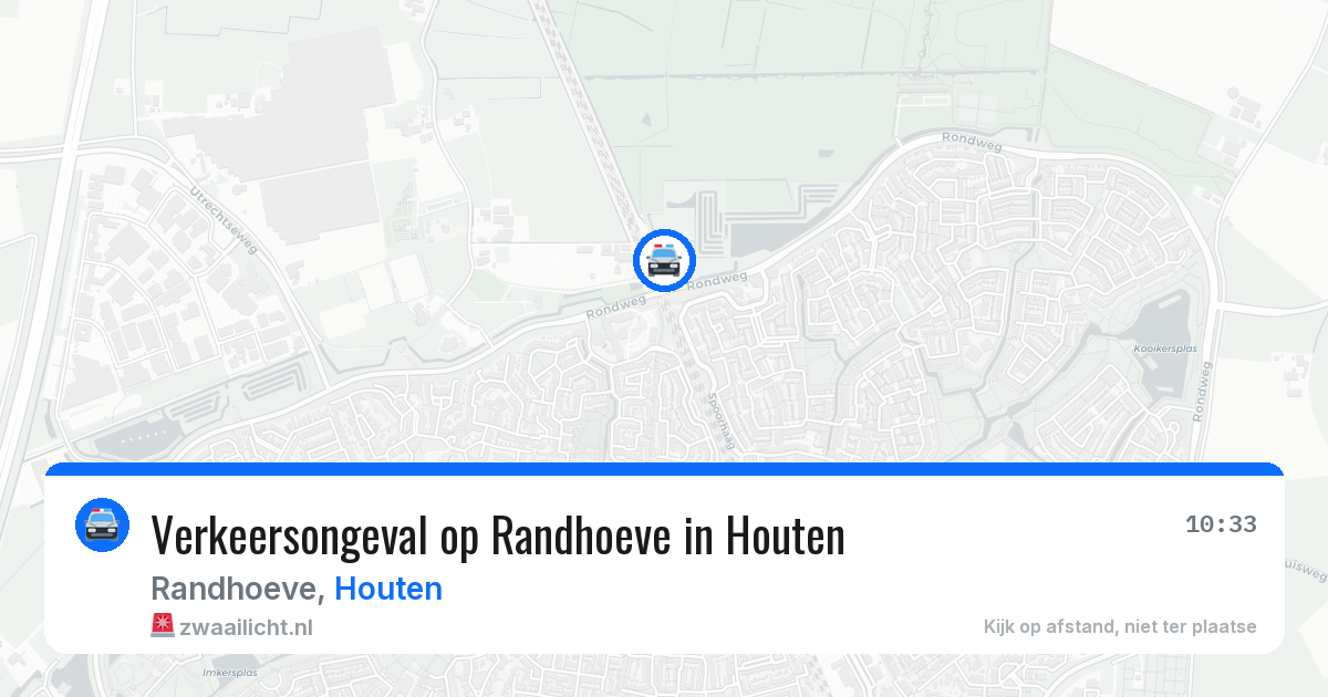 Verkeersongeval op Randhoeve in Houten — 4 aug 2026