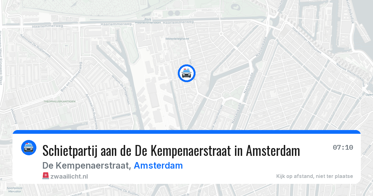 Schietpartij aan de De Kempenaerstraat in Amsterdam — 27 apr 2026