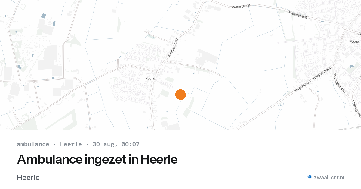 Ambulance ingezet in Heerle — 29 aug 2026
