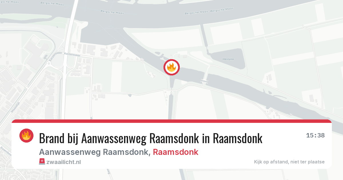Brand bij Aanwassenweg Raamsdonk in Raamsdonk — 10 jun 2026