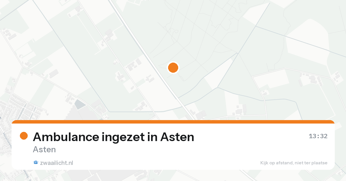 Ambulance ingezet in Asten — 25 jun 2026