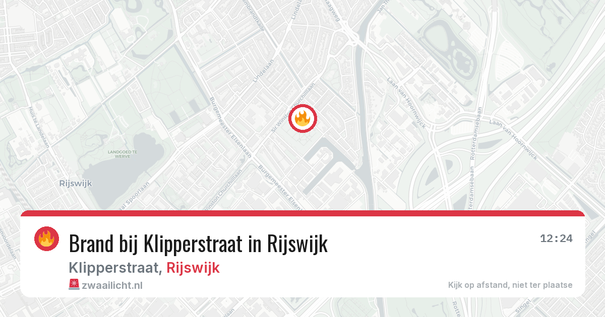 Brand bij Klipperstraat in Rijswijk — 17 jun 2026